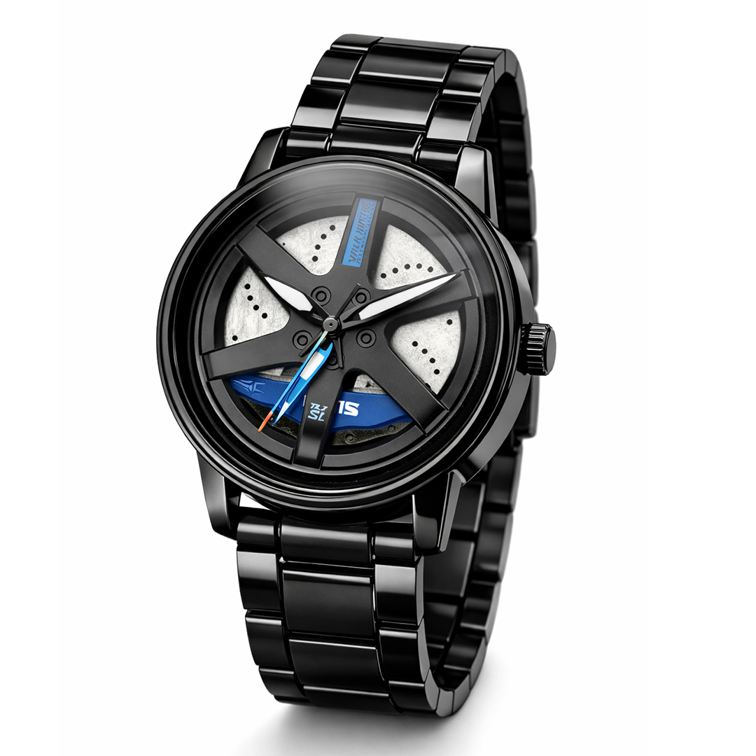 SKMEI Rotating Dial রেসিং ঘড়ি K101 – ব্ল্যাক স্টেইনলেস স্টিল ব্রেসলেট | মেনস স্পোর্টস ফ্যাশন ওয়াচ