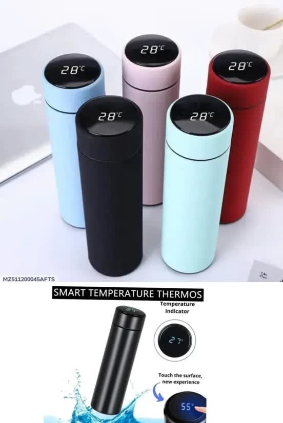 Digital Temperature Display Bottle | LED Temperature Display Water Bottle