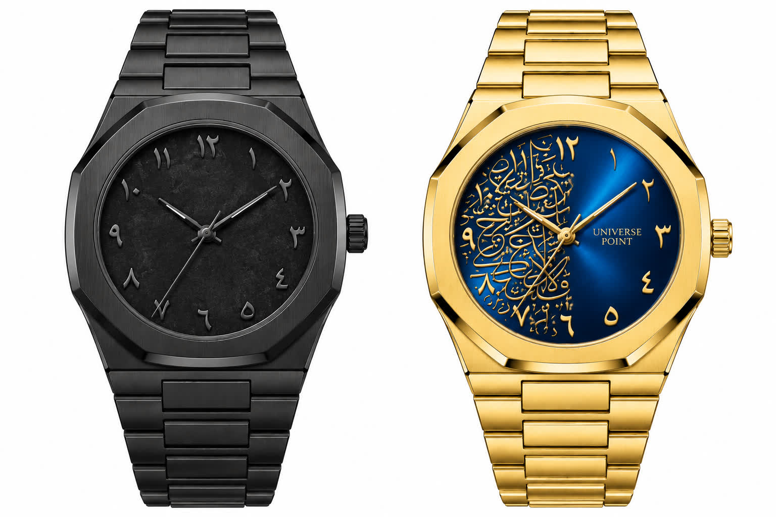 Premium Arabic Dial Watch Combo | Stylish Men's Luxury Watch Set – ৳399