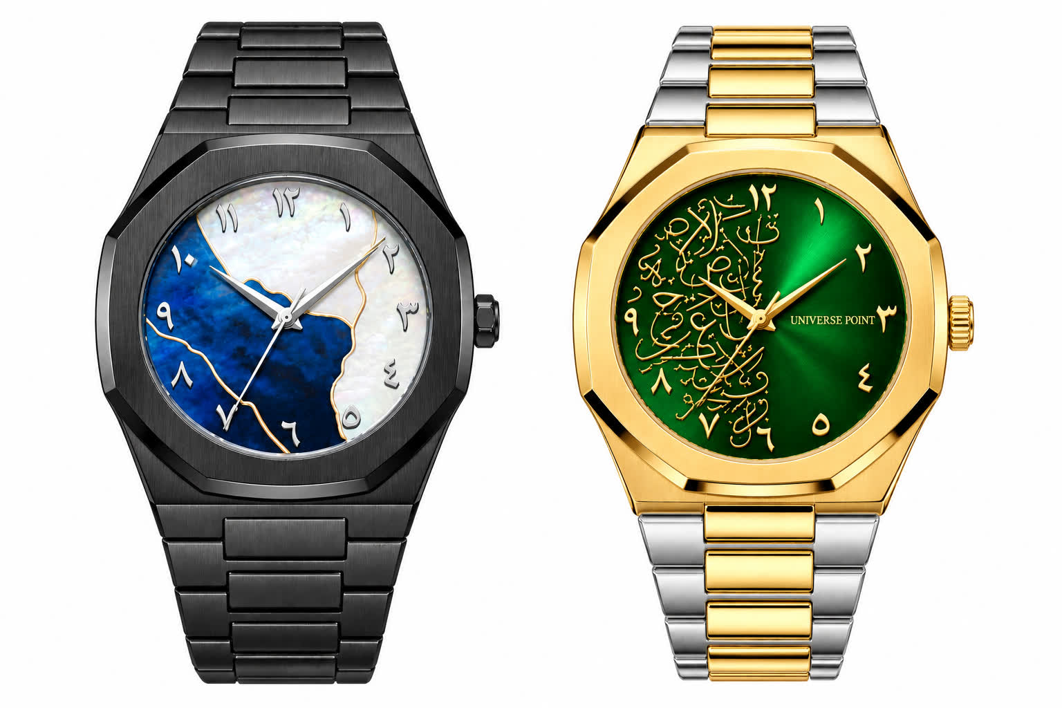 Premium Arabic Dial Watch Combo | Stylish Men's Luxury Watch Set – ৳399