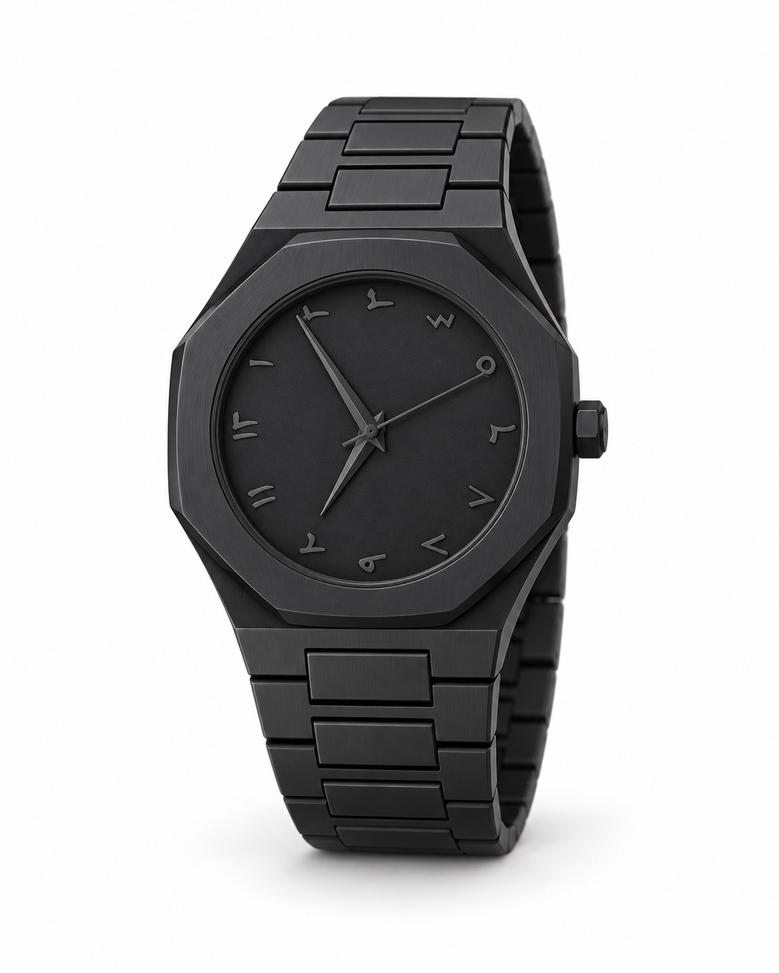 Arabic Aura Watch (Arabic Dial) | Black / Ocean Aura / White | Premium Stylish Wrist Watch